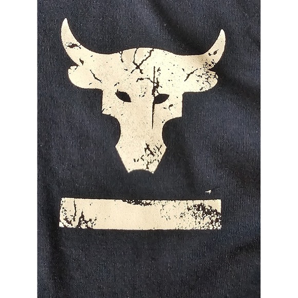 Under Armour Project Rock The Rock T-Shirt Mens L Blood Sweat Respect Gym Tee - Picture 4 of 8